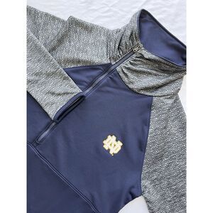 Womens's Notre Dome‎ University Under Armour Cold Gear 1/4 zip pullover M NCAA